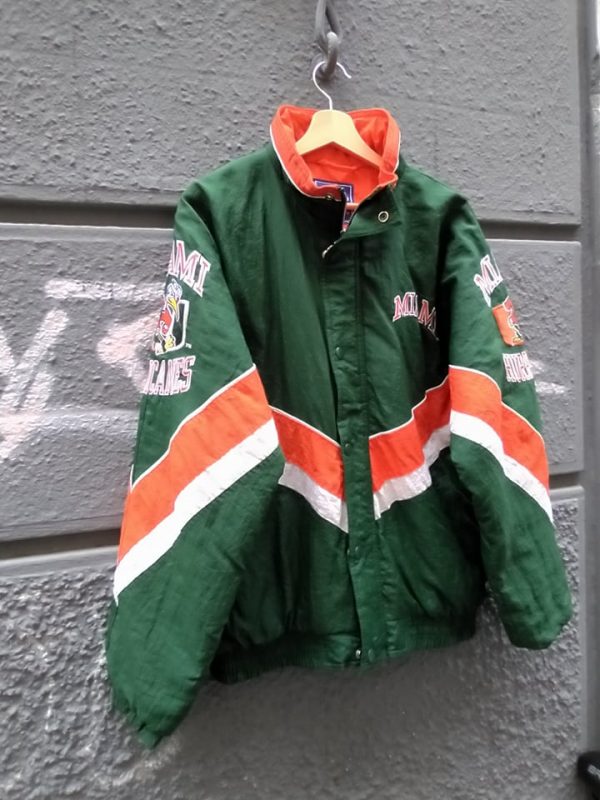 Starter 90s Vintage Miami Hurricanes NFL Jacket Made in Korea. RE