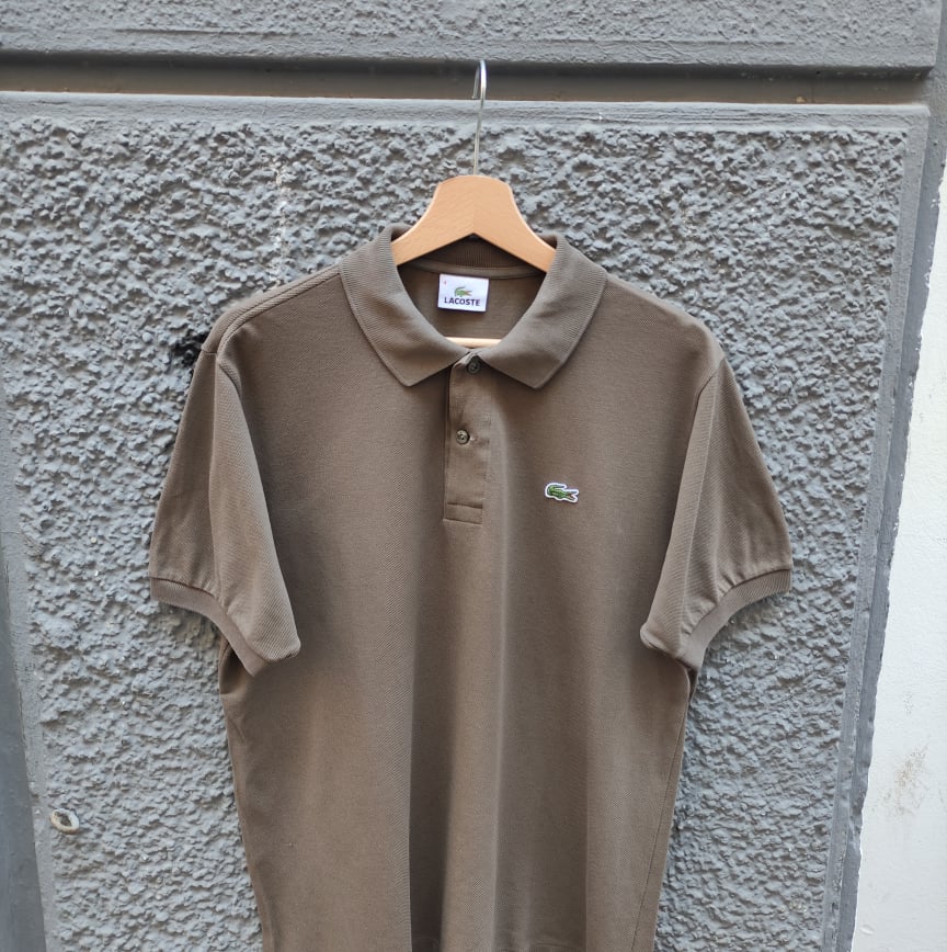 brown lacoste polo