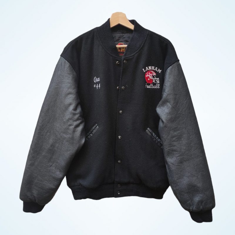 Original American Varsity Vintage Jacket Made in India Leather Sleeves