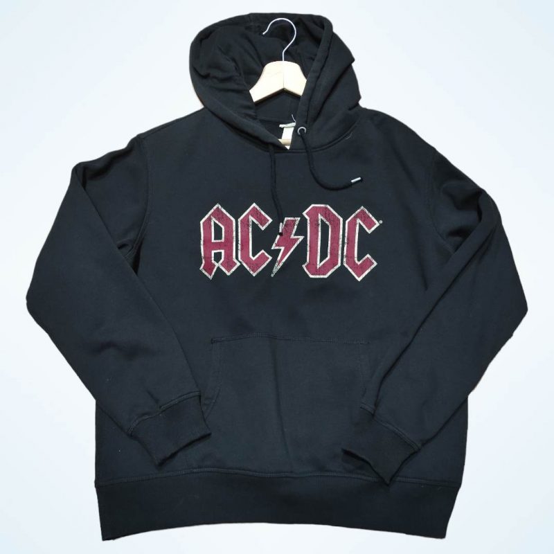 AC DC Back in Black World Tour 1980/81 Vintage Rock Hoodie - RE.NATO ...